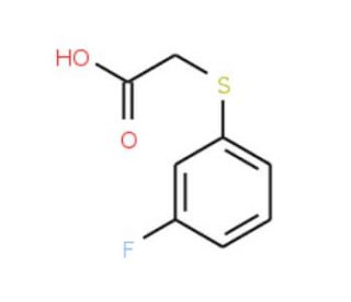 3-Fluoro-phenylthioacetic acid - chemical structure image