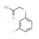 3-Fluoro-phenylthioacetic acid - chemical structure image