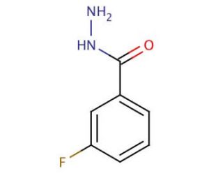 3-Fluorobenzoic hydrazide (CAS 499-55-8) - chemical structure image