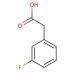 3-Fluorophenylacetic acid (CAS 331-25-9) - chemical structure image