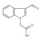(3-Formyl-1-indolyl)acetic acid (CAS 138423-98-0) - chemical structure image