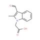 (3-Formyl-2-methyl-indol-1-yl)-acetic acid (CAS 432001-45-1) - chemical structure image