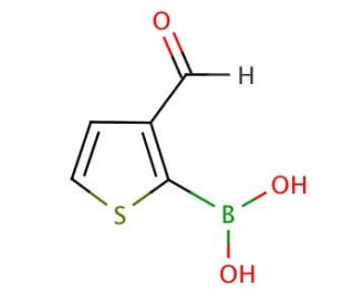 3-Formyl-2-thienylboronic acid (CAS 17303-83-2) - chemical structure image