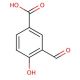 3-Formyl-4-hydroxybenzoic acid (CAS 584-87-2) - chemical structure image