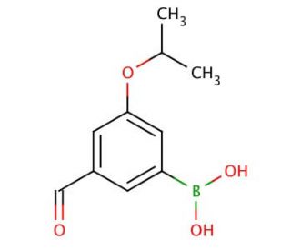 3-Formyl-5-isopropoxyphenylboronic acid (CAS 871125-79-0) - chemical structure image