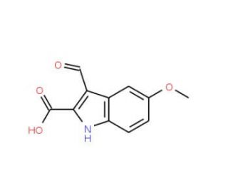 3-Formyl-5-methoxy-1H-indole-2-carboxylic acid - chemical structure image