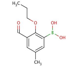 3-Formyl-5-methyl-2-propoxyphenylboronic acid (CAS 480424-53-1) - chemical structure image