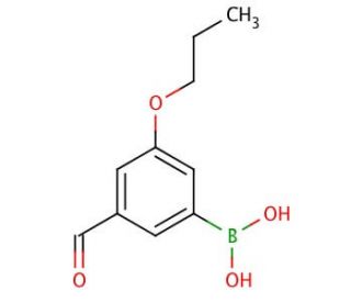 3-Formyl-5-propoxyphenylboronic acid (CAS 871125-80-3) - chemical structure image