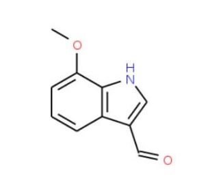 3-Formyl-7-methoxyindole (CAS 109021-59-2) - chemical structure image