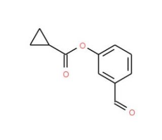 3-Formylphenyl cyclopropanecarboxylate - chemical structure image