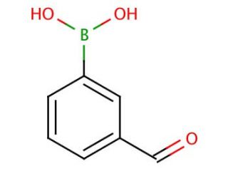3-Formylphenylboronic acid (CAS 87199-16-4) - chemical structure image