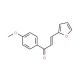3-Fur-2-yl-1-(4-methoxyphenyl)prop-2-en-1-one (CAS 5066-65-9) - chemical structure image