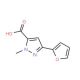 3-(Fur-2-yl)-1-methyl-1H-pyrazole-5-carboxylic acid (CAS 859851-00-6) - chemical structure image