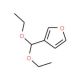 3-Furaldehyde diethyl acetal (CAS 216144-29-5) - chemical structure image