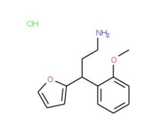 3-Furan-2-yl-3-(2-methoxy-phenyl)-propylaminehydrochloride - chemical structure image