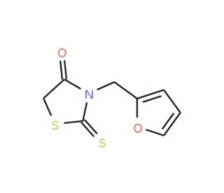 3-Furan-2-ylmethyl-2-thioxo-thiazolidin-4-one (CAS 4703-95-1) - chemical structure image