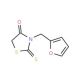3-Furan-2-ylmethyl-2-thioxo-thiazolidin-4-one (CAS 4703-95-1) - chemical structure image