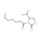 3-Heptanoyl-4-(S)-isopropyl-oxazolidin-2-one (CAS 145588-98-3) - chemical structure image
