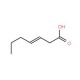 3-Heptenoic Acid 的分子结构, CAS编号: 29901-85-7 3-Heptenoic Acid (CAS 29901-85-7) - chemical structure image