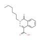 3-Hexyl-4-oxo-3,4-dihydro-phthalazine-1-carboxylic acid - chemical structure image