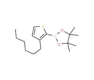 3-Hexylthiophene-2-boronic acid pinacol ester (CAS 850881-09-3) - chemical structure image