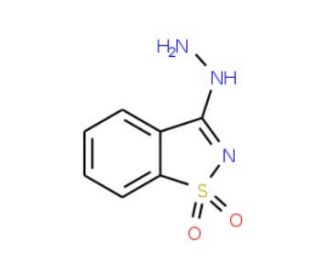 3-hydrazino-1,2-benzisothiazole 1,1-dioxide (CAS 6635-42-3) - chemical structure image
