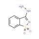 3-hydrazino-1,2-benzisothiazole 1,1-dioxide (CAS 6635-42-3) - chemical structure image