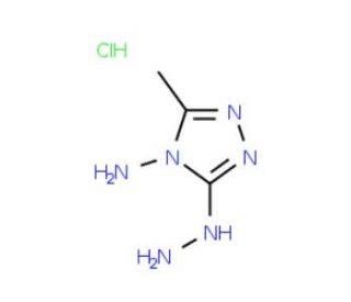 3-Hydrazino-5-methyl-4H-1,2,4-triazol-4-ylaminehydrochloride (CAS 59545-76-5) - chemical structure image