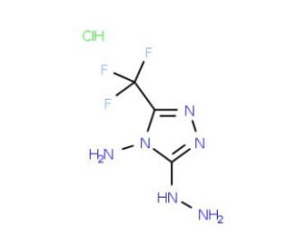 3-Hydrazino-5-(trifluoromethyl)-4H-1,2,4-triazol-4-amine hydrochloride - chemical structure image