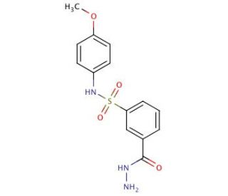 3-Hydrazinocarbonyl-N-(4-methoxy-phenyl)-benzenesulfonamide - chemical structure image