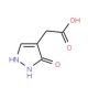(3-Hydroxy-1H-pyrazol-4-yl)acetic acid - chemical structure image