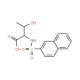 3-hydroxy-2-[(2-naphthylsulfonyl)amino]butanoic acid - chemical structure image