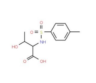 3-hydroxy-2-{[(4-methylphenyl)sulfonyl]amino}butanoic acid - chemical structure image