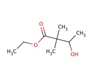 3-Hydroxy-2,2-dimethyl-butyric Acid Ethyl Ester (CAS 69737-23-1) - chemical structure image