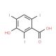 3-Hydroxy-2,4,6-triiodobenzoic acid (CAS 53279-72-4) - chemical structure image