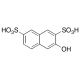 3-Hydroxy-2,7-naphthalenedisulfonic Acid (CAS 148-75-4) - chemical structure image