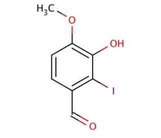 3-Hydroxy-2-iodo-4-methoxybenzaldehyde (CAS 138490-94-5) - chemical structure image