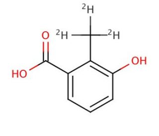 3-Hydroxy-2-methyl-d3-benzoic Acid (CAS 1020719-51-0) - chemical structure image