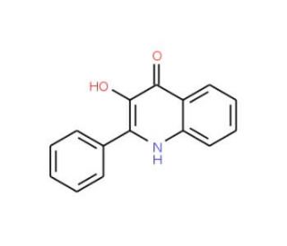 3-Hydroxy-2-phenyl-4(1H)-quinolinone (CAS 31588-18-8) - chemical structure image