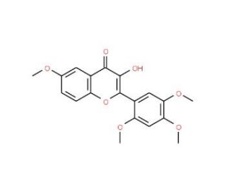 3-Hydroxy-2&prime;,4&prime;,5&prime;,6-tetramethoxyflavone - chemical structure image