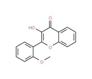 3-Hydroxy-2&prime;-methoxyflavone (CAS 29219-03-2) - chemical structure image