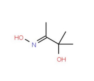 3-Hydroxy-3-methyl-2-butanone oxime (CAS 7431-25-6) - chemical structure image