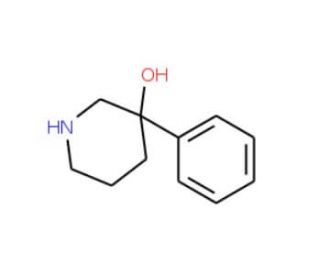 3-Hydroxy-3-phenyl-piperidine (CAS 23396-50-1) - chemical structure image