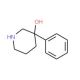 3-Hydroxy-3-phenyl-piperidine (CAS 23396-50-1) - chemical structure image