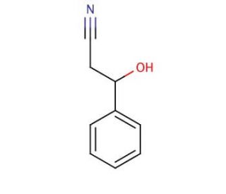 3-Hydroxy-3-phenylpropionitrile (CAS 17190-29-3) - chemical structure image