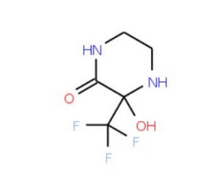 3-hydroxy-3-(trifluoromethyl)piperazin-2-one - chemical structure image