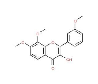 3-Hydroxy-3&prime;,7,8-trimethoxyflavone - chemical structure image