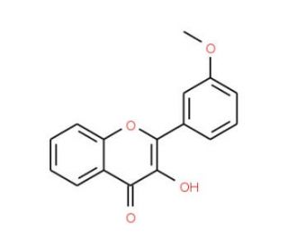 3-Hydroxy-3&prime;-methoxyflavone (CAS 76666-32-5) - chemical structure image