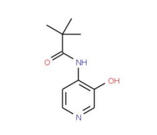 3-Hydroxy-4-(2,2,2-trimethylacetamido)pyridine (CAS 169205-93-0) - chemical structure image