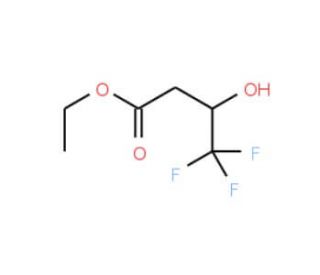 3-Hydroxy-4,4,4-trifluorobutyric acid ethyl ester (CAS 372-30-5) - chemical structure image